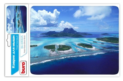 Коврик для мыши Buro BU-M10025 рисунок/Бора-Бора 230x180x2мм