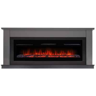 Каминокомплект:Очаг Electrolux Infinity EFP/P-1600ULS, портал Canto Long графит, черный