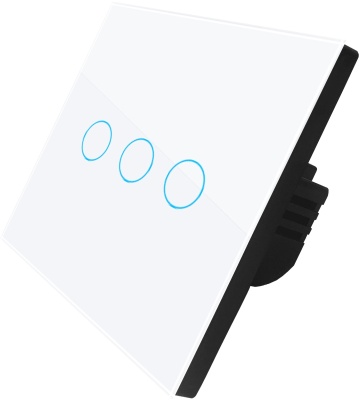 Умный выключатель Digma DiSwitch 3p 3-хкл. белый (DSW3P)