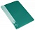 Папка с 30 прозр.вклад. Бюрократ -BPV30GRN A4 пластик 0.65мм торц.карм с бум. встав зеленый