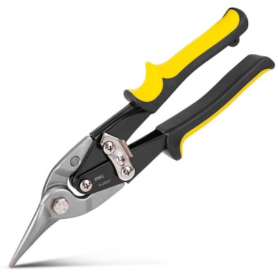 Режущий инструмент (пилы, ножовки, ножи, ножницы) Deli Ножницы по металлу (левый рез) Deli DL20031 250мм, режущая кромка CrV, двухкомпонентная ручка