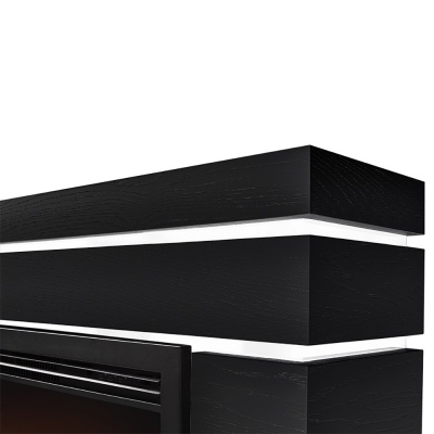 Каминокомплект: Очаг Electrolux EFP/P-2520LS N, портал Moderno 25 шпон черный дуб