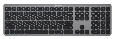 Клавиатура + мышь Оклик 300M клав:серый мышь:серый USB беспроводная slim Multimedia