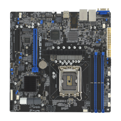 Материнская плата ASUS P13R-M LGA1700 mATX 4xDDR5 PCIEx16 PCIEx8 M.2 VGA 2хGLAN