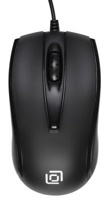 Мышь Оклик 325M черный оптическая (1000dpi) USB (2but)