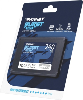 Накопитель SSD Patriot SATA III 240Gb PBE240GS25SSDR Burst Elite 2.5"