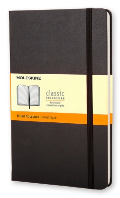 Блокнот Moleskine CLASSIC MM710 Pocket 90x140мм 192стр. линейка твердая обложка черный