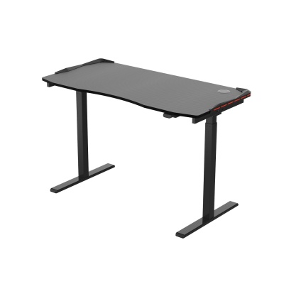 Стол для компьютера (для геймеров) с электроприводом и RGB-подсветкой FoxGear FG-IE-47B (ширина 120 см)