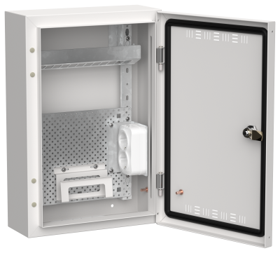 TITAN 5 Корпус мультимедиа ЩРн-24 (1х24) 460х310х140мм IP30 белый IEK