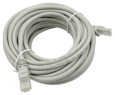 Патч-корд Buro UTP 4 пары cat6 CCA molded 10м серый RJ-45 (m)-RJ-45 (m)