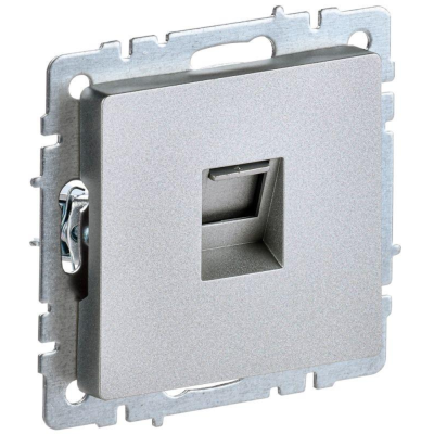 IEK BR-K10-1-K47 BRITE Роз. комп. RJ45 кат.5E РК10-БрА алюм.