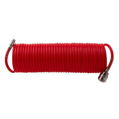 Шланг спиральный для пневмоинструмента MATRIX 57004  10м с быстросъемными соединениями