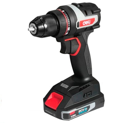 Дрель-шуруповерт аккумуляторная Deli Дрель-шуруповерт аккумуляторная Deli DE-DZ20-1D2 (2 АКБ*2Ач+ЗУ, 20В, 10мм, 50Нм, сумка)