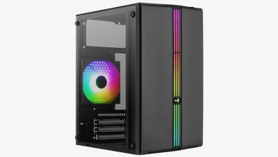 Корпус MiniTower AeroCool EVO Mini-G-BK-v1 (mATX, USB3x1, USB2x2, 120mm RGB fan, без БП) (4711099472352)