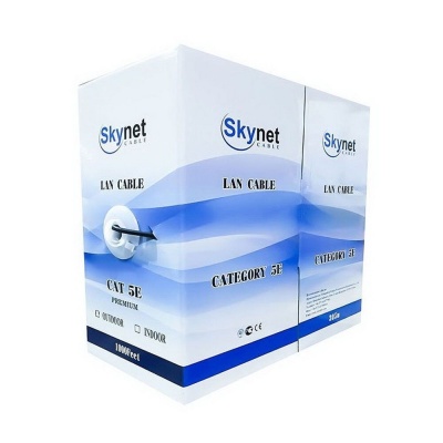 Кабель SkyNet Кабель SkyNet CSP-FTP-4-CU-OUT Premium FTP outdoor 4x2x0,51, медный, FLUKE TEST, кат.5e, однож., 305 м, box, черный (207315)