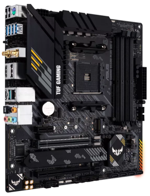 Материнская плата ASUS TUF GAMING B550M-PLUS WIFI II, Socket AM4, B550, 4*DDR4, HDMI+DP, CrossFireX, SATA3 + RAID, Audio, 2,5Gb LAN, USB 3.2*8, USB 2.0*6, COM*1 header (w/o cable) mATX ; 90MB19Y0-M0EAY0 (TUF GAMING B550M-PLUS WIFI II)