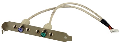 Кабель с планкой для подключения клавиатуры и мыши (2 x PS/2)