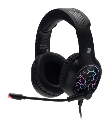 Наушники с микрофоном Оклик HS-L930G SNORTER черный 2м мониторные USB оголовье (HS-L930G)