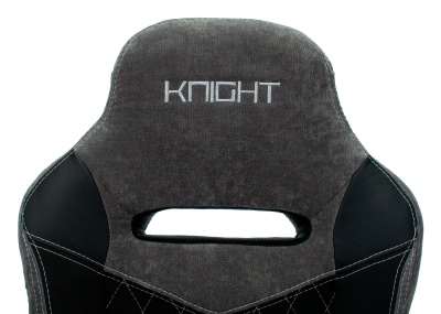 Кресло игровое Бюрократ VIKING 6 KNIGHT Fabric черный с подголов. крестовина металл