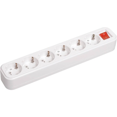 Iek KYP11-16-06-00-ZK Розетка переносная разб. с выкл. К06В 6 мест CLASSIC IEK