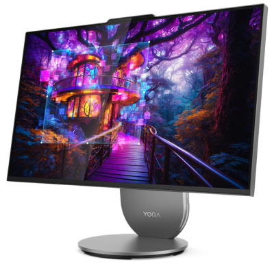 Моноблок Lenovo Yoga AIO 27IAH10 27" QHD (2560x1440) IPS 400N 120Hz, Ultra 9 285H, 32GB LPDDR5x-7467, 1TB SSD M.2, NVIDIA RTX 4050 6GB, WiFi7, BT, Wireless KB&Mouse, Win 11 Home Rus, Luna Grey, 1Y