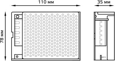 Блок питания Gauss 202003060 встраив. для лен.светод. черный