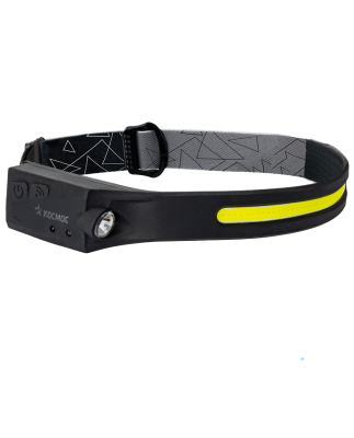 Фонарь налобный аккум сенсорн/20ВтCOB+2ВтXPE/Li-po 102540 1200mAh/гибк корп/USBtC