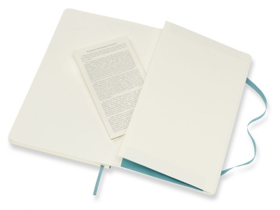 Блокнот Moleskine CLASSIC SOFT QP618B35 Large 130х210мм 192стр. нелинованный мягкая обложка голубой