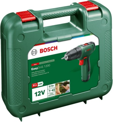 Дрель-шуруповерт Bosch EasyDrill 1200 аккум. патрон:быстрозажимной (кейс в комплекте) (06039D3006)