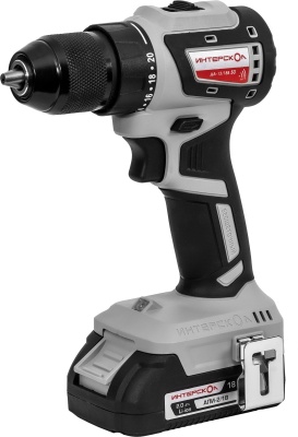Дрель-шуруповерт Интерскол ДА-13/18В 50 аккум. патрон:быстрозажимной (кейс в комплекте) (776.2.2.79)