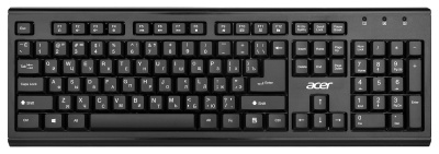 Клавиатура + мышь Acer OKR120 клав:черный мышь:черный USB беспроводная Multimedia