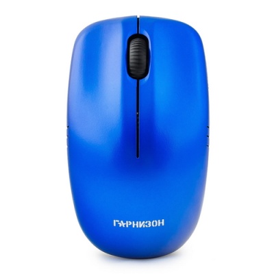 Мышь беспров. Гарнизон GMW-400B, чип X, синий, 1200 DPI, 2 кн.+ колесо-кнопка