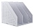 Лоток вертикальный Deli 78995LT-GREY 3отд. складной для бумаг 250х256х243мм серый пластик