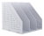 Лоток вертикальный Deli 78995LT-GREY 3отд. складной для бумаг 250х256х243мм серый пластик