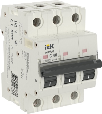 IEK AR-M10N-3-C040 ARMAT Авт. выкл. M10N 3P C 40А