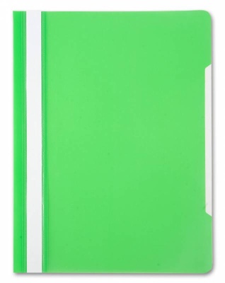 Папка-скоросшиватель Бюрократ -PS20LETT A4 прозрач.верх.лист пластик салатовый 0.12/0.16