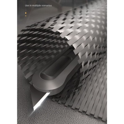 Набор технических ножей "Home Series Black" Deli HT4003 (ножи 9мм+18мм+Т-образный), эксклюзивный дизайн, корпус из высококачественного софттач пластика