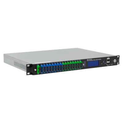 Оптический усилитель VERMAX для сетей КТВ, 2 входа, 16*20dBm выход, CWDM 1310/1490/1550, 1U