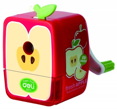 Точилка для карандашей механическая Deli E0671 Blooming 1 отверстие пластик ассорти