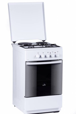 Плита Комбинированная Flama RK 2211 W белый реш.эмаль