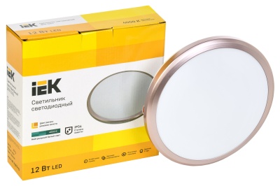 Светильник IEK 12Вт 4000K бронзовый (LDPB0-3201-12-4000-K01)