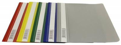 Папка-скоросшиватель Бюрократ Люкс -PSL20A5BLUE A5 прозрач.верх.лист пластик синий 0.14/0.18