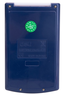 Калькулятор карманный Deli E39217/BLUE синий 8-разр.