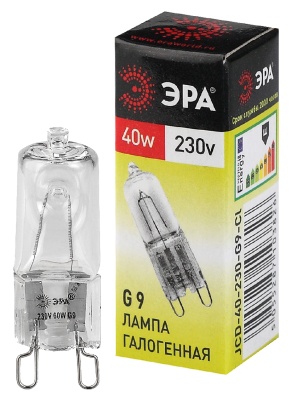 ЭРА C0027378 Лампа галогенная JCD-40-230V-G9-Cl