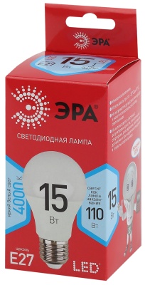 ЭРА Б0046356 LED A60-15W-840-E27 R (диод, груша, 15Вт, нейт, E27)