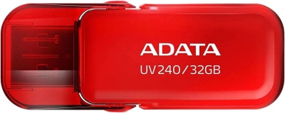 Флеш Диск A-DATA 32GB <AUV240-32G-RRD> UV240, USB 2.0, Красная