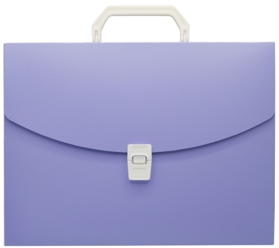 Портфель Бюрократ Pastel PASTPP01VIO 1 отдел. A4 пластик 0.7мм фиолетовый