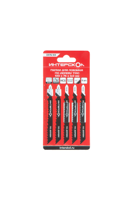 Пилки для лобзика по дереву T111C 100х75х3,0 (5шт)