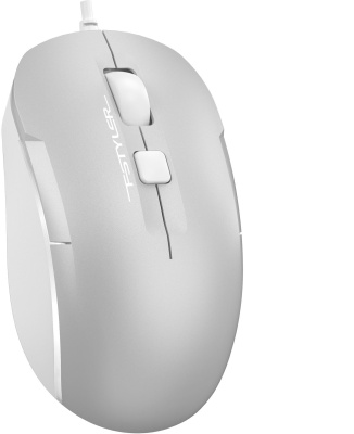 Мышь A4Tech Fstyler FM26 серебристый/белый оптическая (2000dpi) BT/Radio USB для ноутбука (3but)