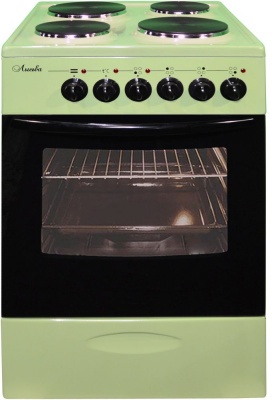 Плита Электрическая Лысьва ЭП 411 МС зеленый эмаль (без крышки)